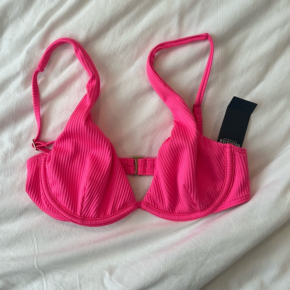 NWT hot pink bikini top